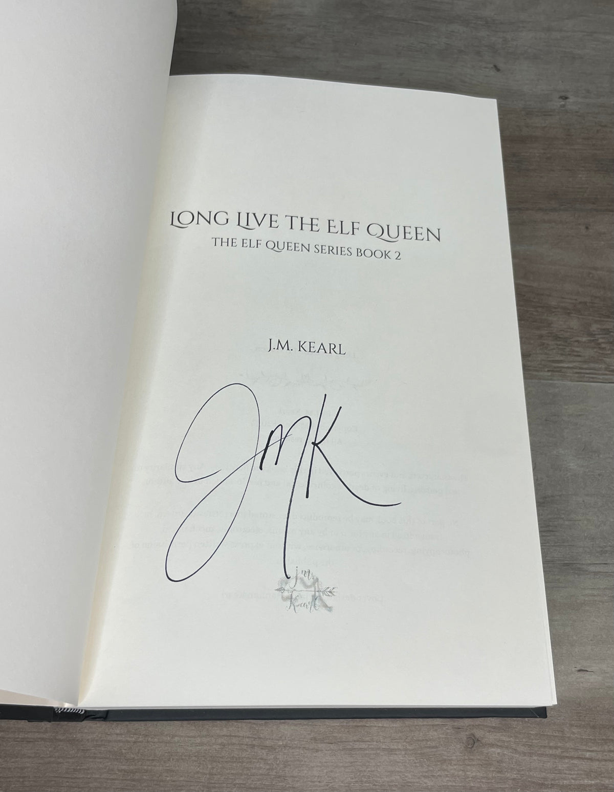 Long Live the Elf Queen-signed paperback