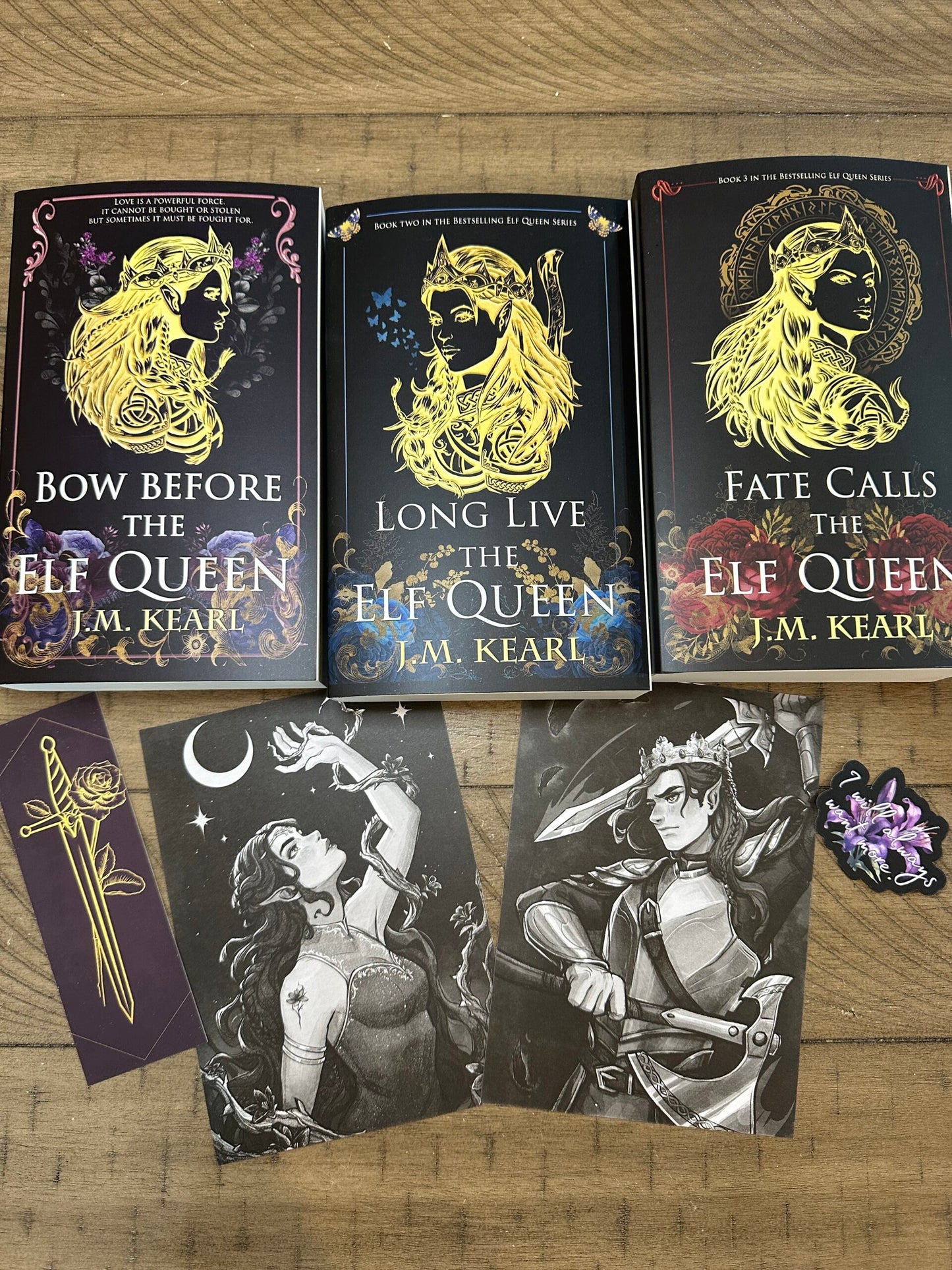 Signed Elf Queen Bundle with Artwork - (Paperback)